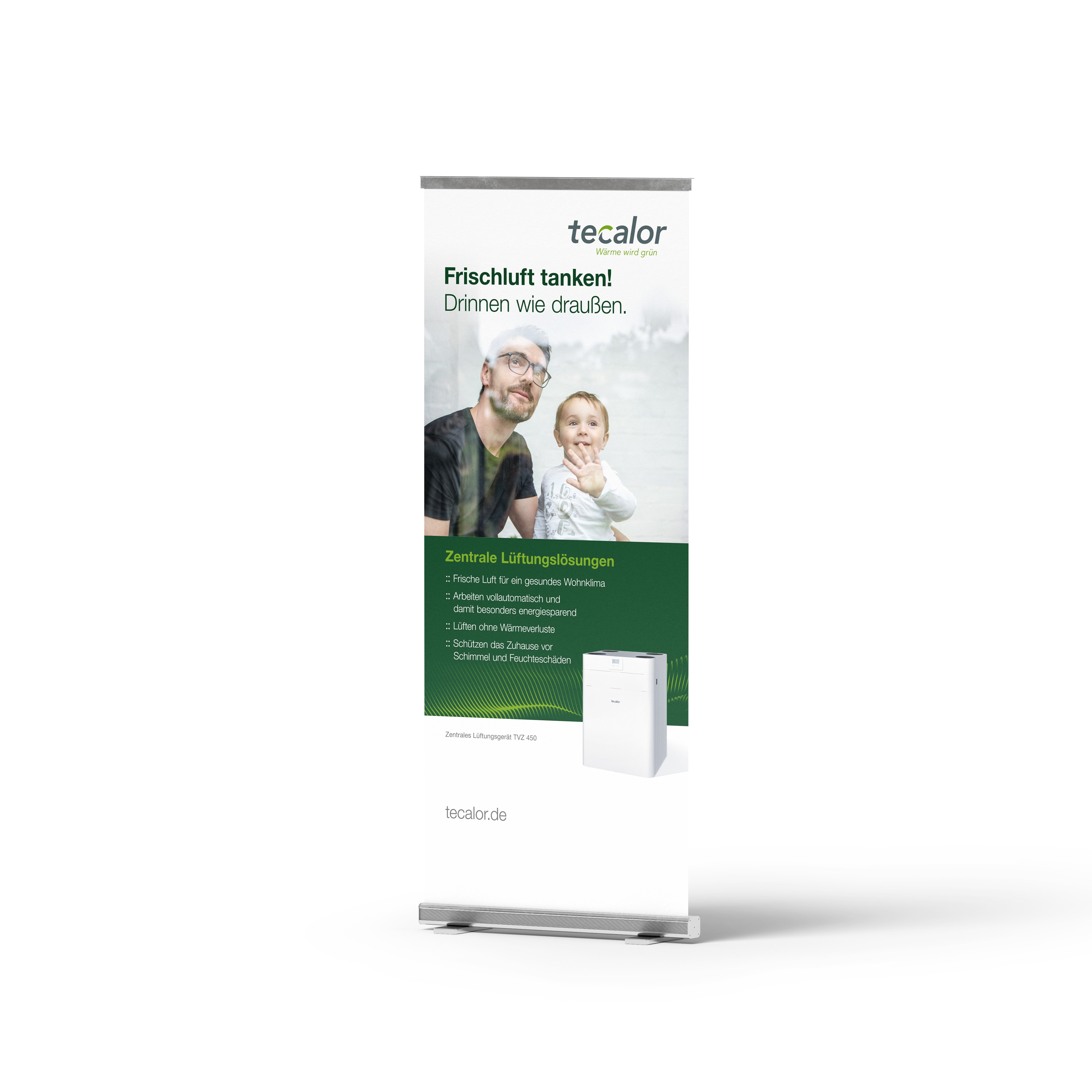 Roll Up Frischluft tanken