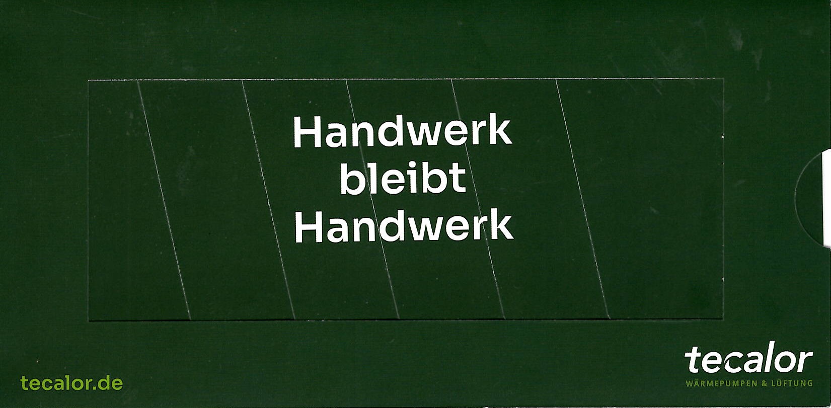 Schiebekarte "Handwerk bleibt Handwerk"