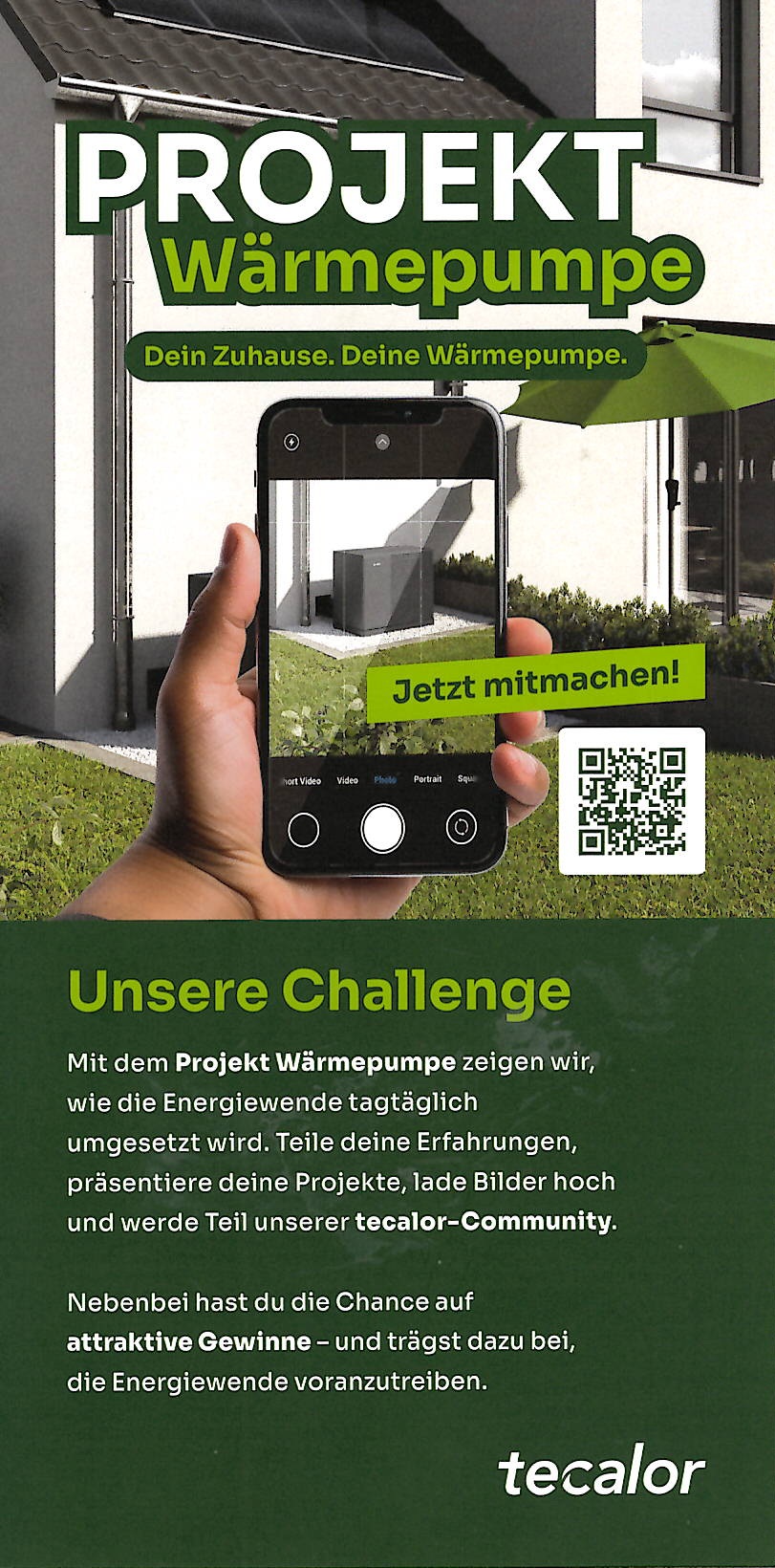 Aktionsflyer "Projekt Wärmepumpe"