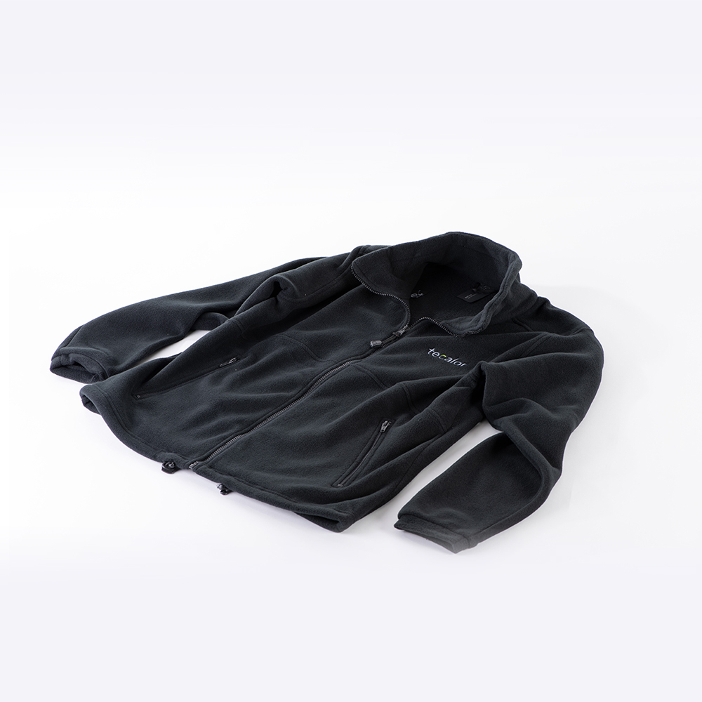 Fleecejacke, schwarz